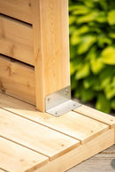 Dundalk White Cedar Outdoor Sierra Pillar Shower (CTC105)