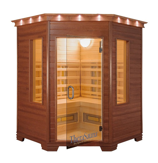 TheraSauna 3 Person Corner Infrared Sauna TS6439