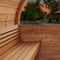 Saunalife 4 Person Sauna Barrel With Rear Window SL-MODELE7W