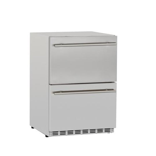 Summerset 24" 5.3c Deluxe Outdoor Rated 2-Drawer Refrigerator SSRFR-24DR2