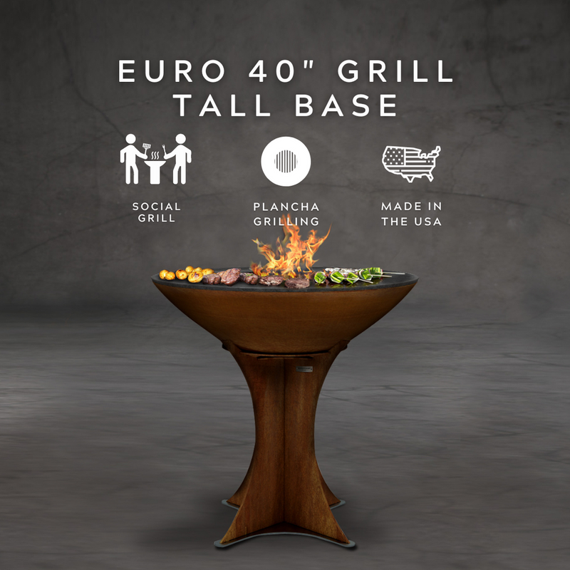 Arteflame Classic 40" Grill - Tall Euro Base AFEUROHBSET