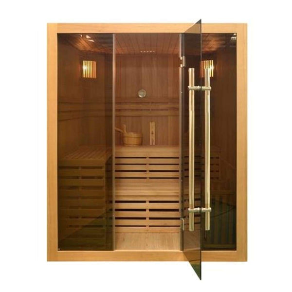 Aleko Canadian Hemlock Indoor Wet Dry Sauna 4.5 kW ETL Certified Heater 4 Person SEA4VAH-AP