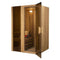 Aleko Canadian Cedar Indoor Wet Dry Sauna Steam Room 2 Person 3 kW ETL Certified Heater (STI2CED-AP)