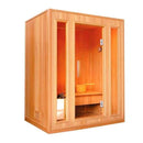 Aleko CED3KUPA 3 Person Canadian Red Cedar Wood Indoor Wet Dry Sauna with 3 kW ETL Electrical Heater CED3KUPA-AP