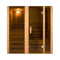 Aleko Canadian Cedar Indoor Wet Dry Sauna Steam Room 3 Person 3 kW ETL Certified Heater (STI3CED-AP)