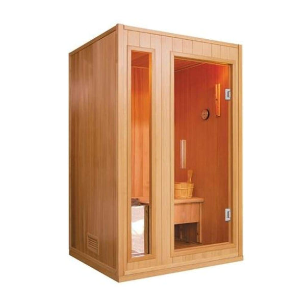 Aleko Canadian Hemlock Indoor Wet Dry Sauna 2-3 Person - 3 kW ETL Certified Heater 2-3 Person (SE2BEGA-AP)