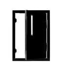Bonfire Vertical Door 1420 Black CBASDV1420-B