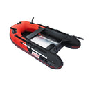 ALEKO Pro Fishing Inflatable Boat with Aluminum Floor - Front Board Holders - 8.4 ft - Red and Black - BTF250RBK-AP