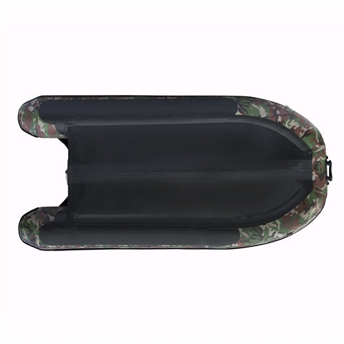 ALEKO Pro Fishing Inflatable Boat with Aluminum Floor - Front Board Holders - 10.5 ft - Camouflage Style - BTF320CM-AP