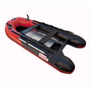 ALEKO Pro Fishing Inflatable Boat with Aluminum Floor - Front Board Holders - 10.5 ft - Red and Black - BTF320RBK-AP