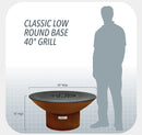 Arteflame Classic 40" Grill - Low Round Base AFCLLRBSET.2