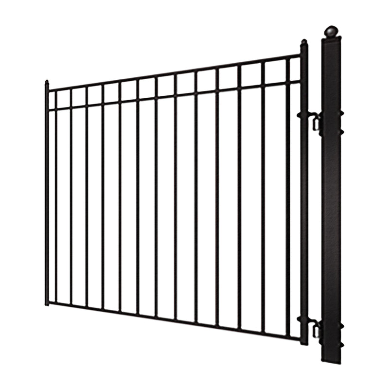Aleko Steel Dual Swing Driveway Gate - MADRID Style - 18 x 6 Feet DG18MADD-AP