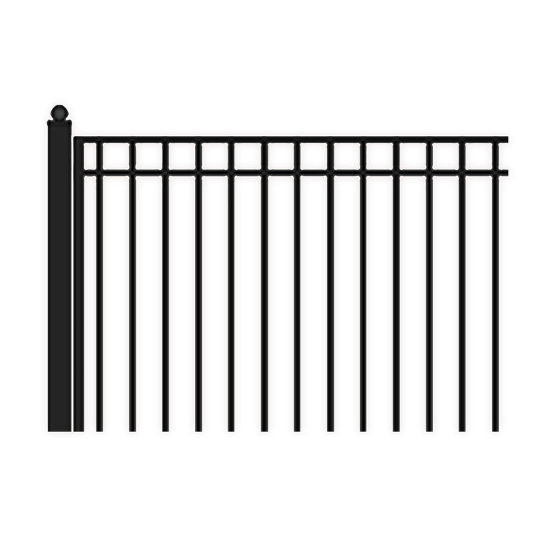 Aleko Steel Single Swing Driveway Gate - MADRID Style - 12 x 6 Feet DG12MADSSW-AP