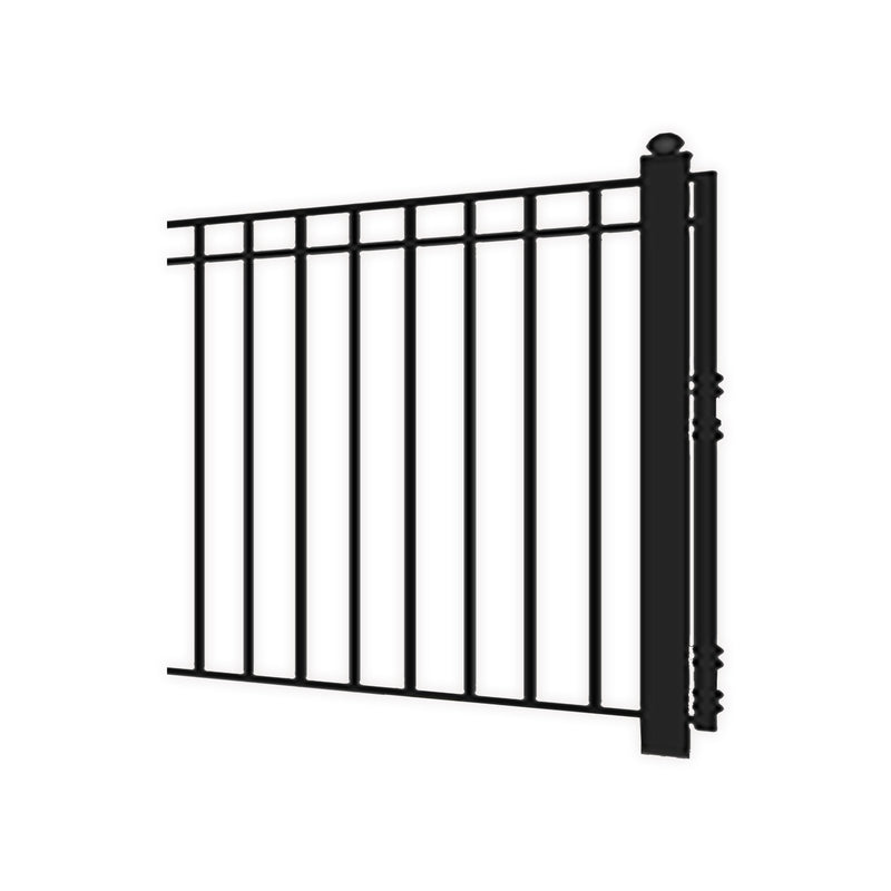 Aleko Steel Single Swing Driveway Gate - MADRID Style - 12 x 6 Feet DG12MADSSW-AP