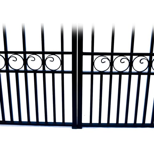Aleko Steel Dual Swing Driveway Gate - MOSCOW Style - 12 x 6 Feet DG12MOSD-AP