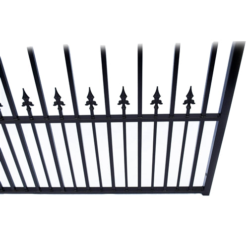 Aleko Steel Dual Swing Driveway Gate - MUNICH Style - 12 x 6 Feet DG12MUND-AP
