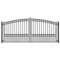 Aleko Steel Dual Swing Driveway Gate - PARIS Style - 12 x 6 Feet DG12PARD-AP