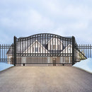 Aleko Steel Sliding Driveway Gate - PARIS Style - 12 x 6 Feet DG12PARSSL-AP