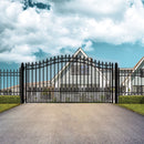 Aleko Steel Single Swing Driveway Gate - ST.PETERSBURG Style - 12 x 6 Feet  DG12SPTSSW-AP