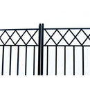 Aleko Steel Dual Swing Driveway Gate - STOCKHOLM Style - 12 x 6 Feet DG12STOD-AP
