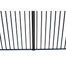 Aleko Steel Dual Swing Driveway Gate - STOCKHOLM Style - 12 x 6 Feet DG12STOD-AP