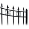 Aleko Steel Dual Swing Driveway Gate - ST.PETERSBURG Style - 12 x 6 Feet DG12STPD-AP