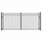 Aleko Steel Dual Swing Driveway Gate - MADRID Style - 12 x 6 Feet DG12MADD-AP