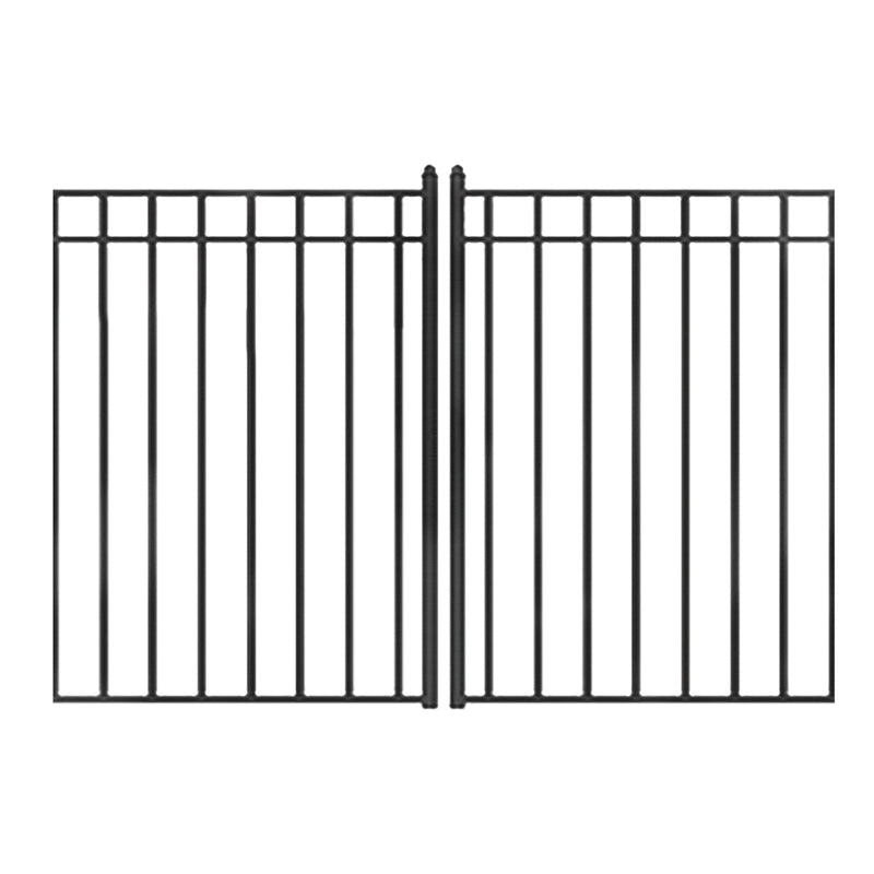 Aleko Steel Dual Swing Driveway Gate - MADRID Style - 14 x 6 Feet DG14MADD-AP