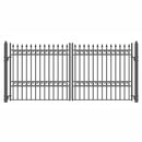 Aleko Steel Dual Swing Driveway Gate - OSLO Style - 14 x 6 Feet DG14OSLD-AP
