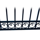 Aleko Steel Dual Swing Driveway Gate - DUBLIN Style - 16 x 6 Feet DG16DUBD-AP
