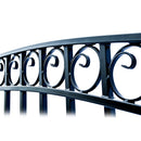 Aleko Steel Dual Swing Driveway Gate - DUBLIN Style - 16 x 6 Feet DG16DUBD-AP