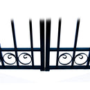 Aleko Steel Dual Swing Driveway Gate - DUBLIN Style - 16 x 6 Feet DG16DUBD-AP