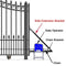 Aleko Slide Steel Driveway Gate - DUBLIN Style - 16 x 6 Feet DG16DUBSSL-AP