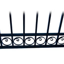 Aleko Steel Single Swing Driveway Gate - DUBLIN Style - 16 x 6 Feet DG16DUBSSW-AP