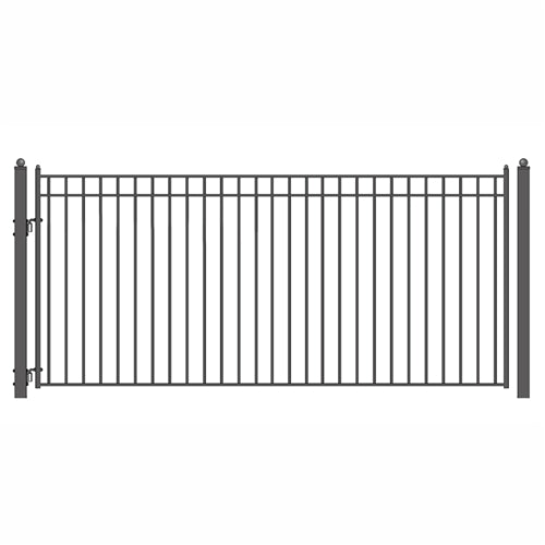 Aleko Steel Single Swing Driveway Gate - MADRID Style - 16 x 6 Feet DG16MADSSW-AP