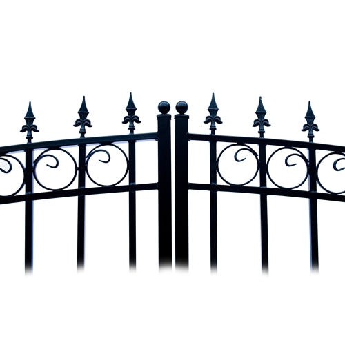 Aleko Steel Dual Swing Driveway Gate - PRAGUE Style - 16 x 6 Feet DG16PRAD-AP
