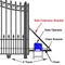 Aleko Steel Sliding Driveway Gate - PRAGUE Style - 16 x 6 Feet DG16PRASSL-AP