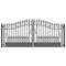 Aleko Steel Dual Swing Driveway Gate - VENICE Style - 16 x 6 Feet DG16VEND-AP