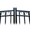 Aleko Steel Dual Swing Driveway Gate - DUBLIN Style - 18 x 6 Feet DG18DUBD-AP