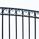 Aleko Steel Dual Swing Driveway Gate - DUBLIN Style - 18 x 6 Feet DG18DUBD-AP