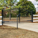 Aleko Steel Dual Swing Driveway Gate - DUBLIN Style - 18 x 6 Feet DG18DUBD-AP