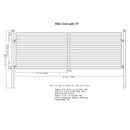 Aleko Steel Dual Swing Driveway Gate - MILAN Style - 18 x 6 Feet DG18MILD-AP
