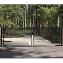 Aleko Steel Dual Swing Driveway Gate - MILAN Style - 18 x 6 Feet DG18MILD-AP