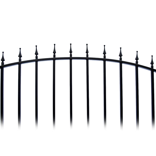 Aleko Steel Single Swing Driveway Gate - MUNICH Style - 18 x 6 Feet DG18MUNSSW-AP