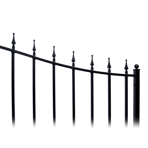 Aleko Steel Single Swing Driveway Gate - MUNICH Style - 18 x 6 Feet DG18MUNSSW-AP