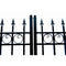 Aleko Steel Dual Swing Driveway Gate - OSLO Style - 18 x 6 Feet DG18OSLD-AP