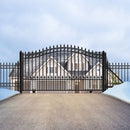 Aleko Steel Sliding Driveway Gate - PRAGUE Style - 18 x 6 Feet DG18PRASSL-AP