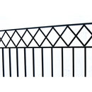 Aleko Steel Dual Swing Driveway Gate - STOCKHOLM Style - 18 x 6 Feet DG18STOD-AP