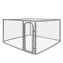 ALEKO DIY Chain Link Dog Kennel - 10 x 10 x 6 Feet DK10X10X6-AP