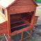 Aleko Multi Level Wooden Chicken Coop or Rabbit Hutch - 143.7 x 68.5 x 66.5 Inches - Red DXH1000RD-AP